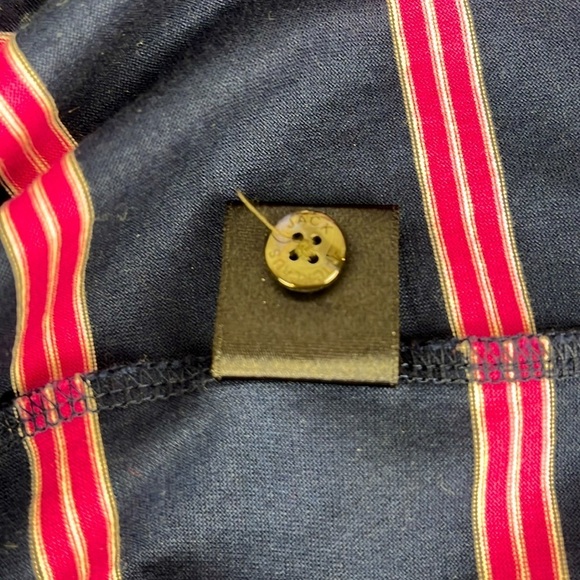 Jack Nicklaus Legacy Short Sleeve Golf Polo Shirt Size Large Navy Pink White - Picture 12 of 13